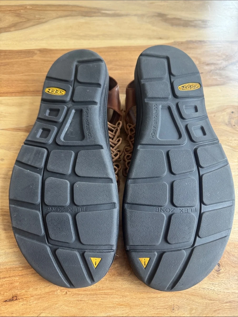 KEEN Men's Brown Leather Sandals 12